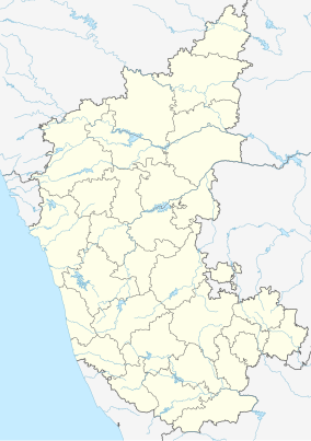 Map showing the location of Pushpagiri Wildlife Sanctuary