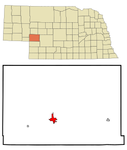 Location of Ogallala, Nebraska