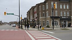 Storefronts along Kennedy Road