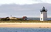 The Long Point Light and Battery, on the site of a ghost village in Provincetown, Massachusetts.