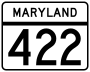 Maryland Route 422 marker