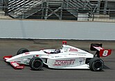 Matt Jaskol racing in the 2007 Freedom 100 at Indianapolis Motor Speedway