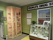 A display of pharmacy equipment is among the many displays in the Sunnyslope Historical Society and Museum. The Sunnyslope Historical Society and Museum are housed in what once was the historic Peoples Drug Store building.