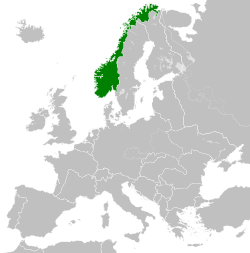 挪威总督辖区的位置