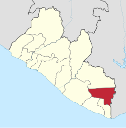 Location in Liberia