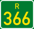 Regional route R366 shield