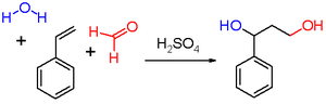 Scheme 2. The Prins reaction with styrene