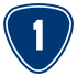 Provincial Highway 1 shield}}