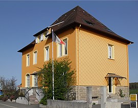The town hall in Valdieu-Lutran