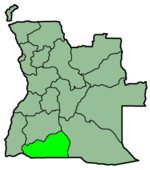 库内内省在安哥拉的位置