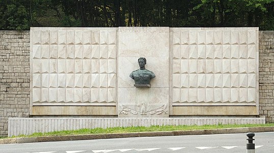 Bergamo - Lombardy - Italy, Monument to Antonio Locatelli (1895-1936), aviator