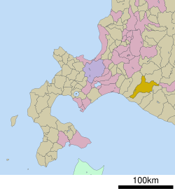 Location of Biratori in Hokkaido (Hidaka Subprefecture)