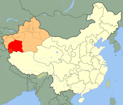 和田地区在新疆的地理位置