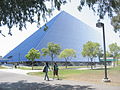 Walter Pyramid at the California State University, Long Beach campus.