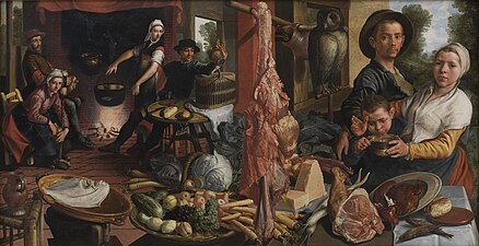 Pieter Aertsen, 1565–1575, The Fat Kitchen. An Allegory