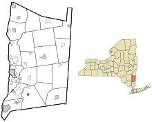 Location of Hopewell Junction, New York