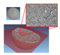 Industrial CT scanning of a foam ball