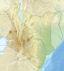 阿伯德尔山脉在肯亚的位置