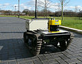 LIDAR-equipped mobile robot.