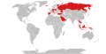 Image 2A map of countries which have lèse-majesté laws as of January 2023 (from Freedom of speech)