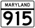 Maryland Route 915 marker
