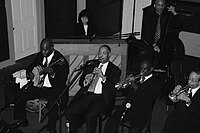 Jazz band performing at Maison, in New Orleans (2010)