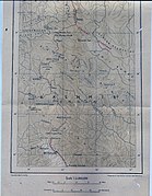 A pre-1947 British Indian map with Misgar on the primary thoroughfare between Kashmir and Tarim Basin