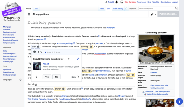 捷克语维基百科上的“添加一个内部链接”结构化任务的原型