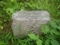 The marker denoting the southwest corner of New York as determined by the Erie Triangle.