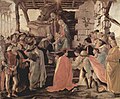《三博士来朝》(Adorazione dei Magi)，1475年－1476年，收藏于佛罗伦萨乌菲兹美术馆