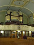 Organ and choir loft of St. Joseph Catholic Church in the West End of Boston