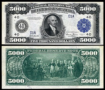 Series 1918 $5,000 James Madison