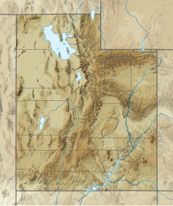 The Deep Creek mountain range, Utah, location.