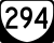 State Route 294 marker
