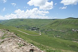 The selo of Kichi-Balyk in Malokarachayevsky District