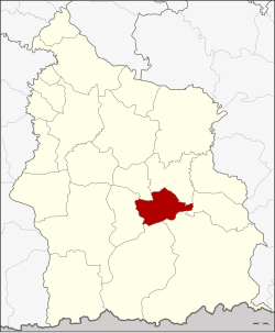 District location in Sisaket province