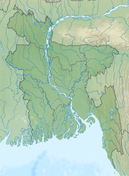 Location of Dhanmondi Lake in Bangladesh.