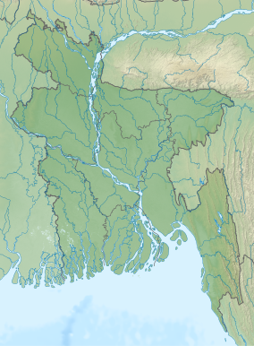 Map showing the location of Nazirganj Dolphin Sanctuary