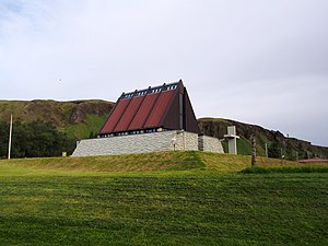 Modern church in Kirkjubæjarklaustur.