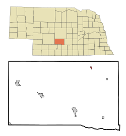Location of Eddyville, Nebraska