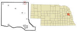 Location of Uehling, Nebraska