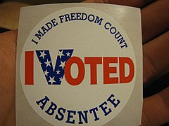 Virginia, absentee voting, 2008