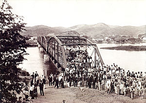 Inauguration of railroad bridge