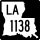Louisiana Highway 1138 marker