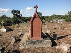 The gravestone of Mary Livingstone in Chupanga