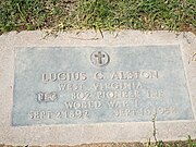 Grave site of Lucius C. Alston (1892-1958). Dr. Alston was the first African-American doctor to serve Mesa. His house is listed in the National Register of Historic Places.