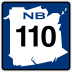 Route 110 marker