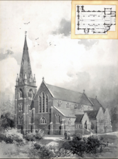 Project for a church in Ash Vale, Surrey by Arthur Stedman (Circa early 1900's)