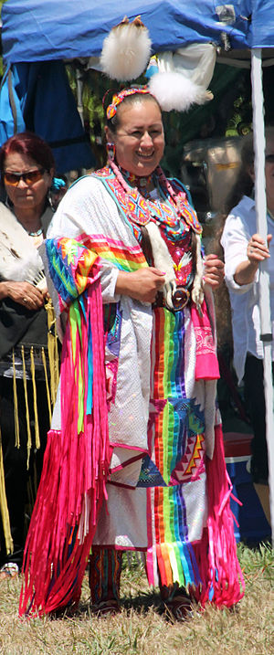 Mohawk dancer at a pow wow
