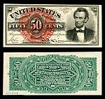 $0.50 - Fr.1374 Abraham Lincoln.